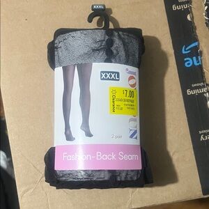 Elegant Black Fashion-Back Seam Leggings